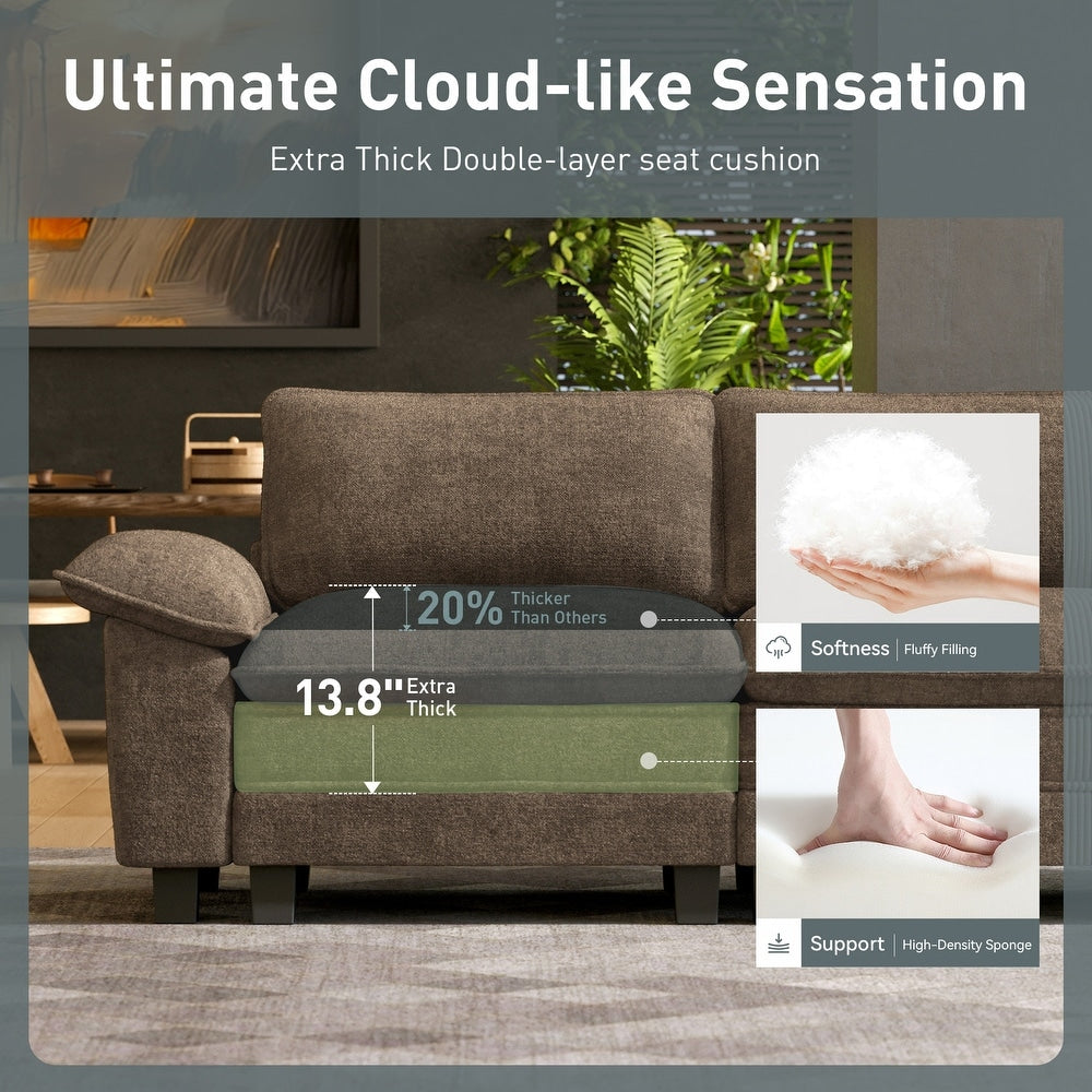 Modern luxury sofa set for home décor