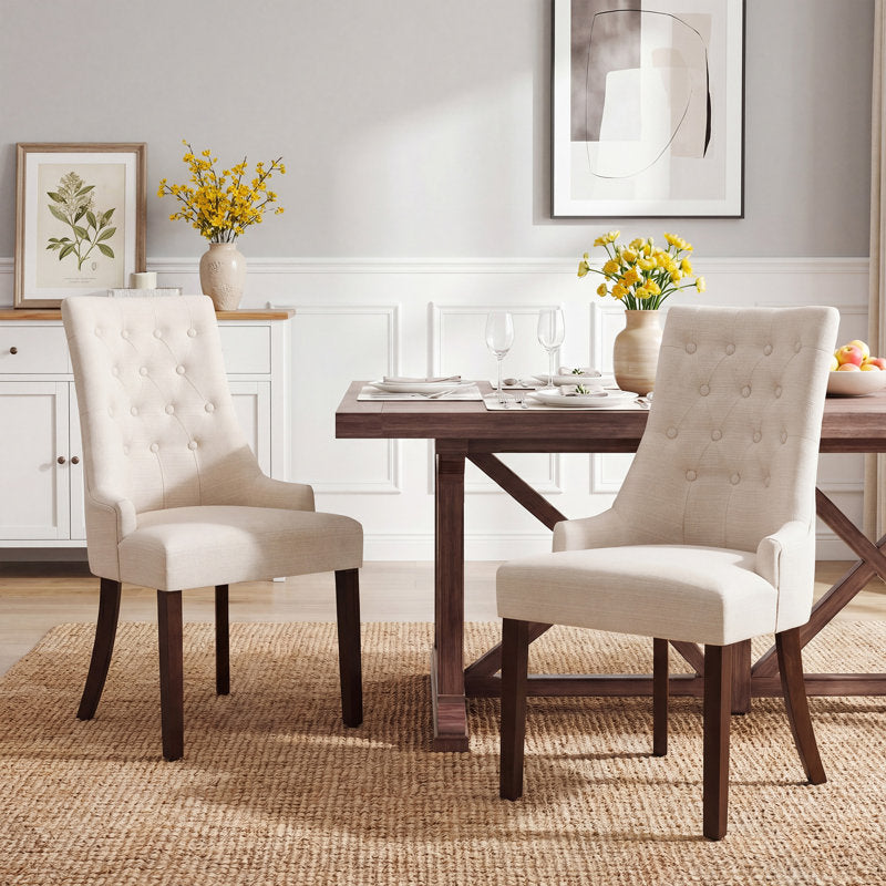 Elegant upholstered dining chair for contemporary dining room