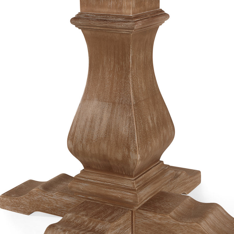 Farmhouse style teak wood dining room furniture