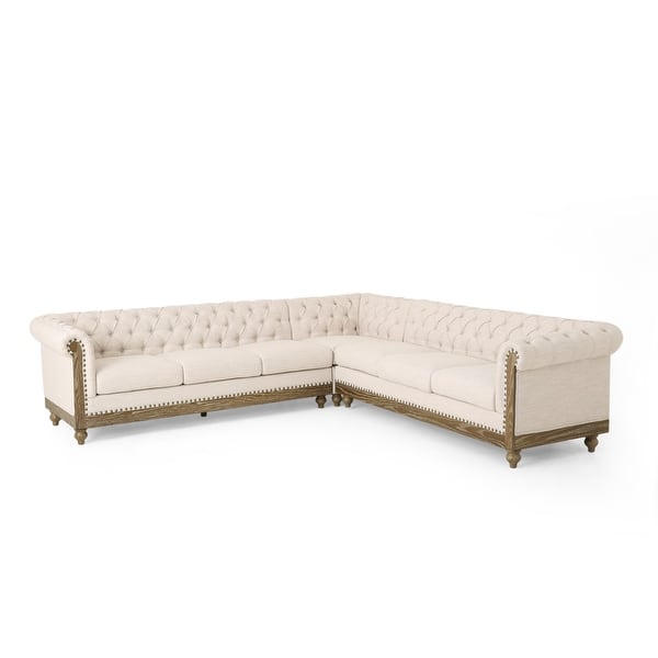 Modern teak wood corner sofa set for luxury interiors