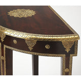 Luxury handcrafted teak wood hallway console table