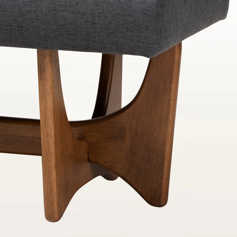 contemporary wooden seating bench