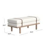 minimalist entryway bench teak wood