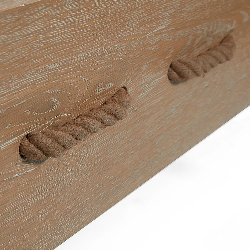 Classic platform bed in light wood finis