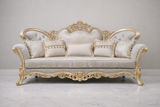 Versailles Royale 3 Seater Sofa – Ivory Gold Edition