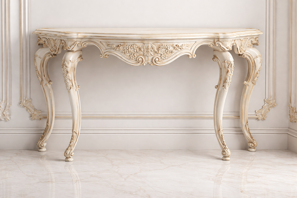 Versailles Royale Console Table – Ivory Heritage Edition