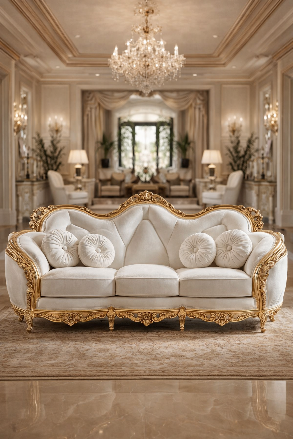 Royal Luxury 3 Seater Sofa | Premium Classic Designer Carved Sofa