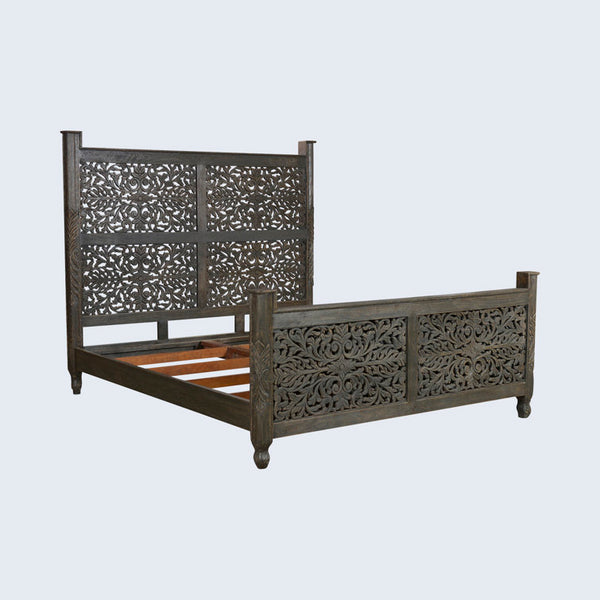 ​Sky Rise Decor mandala pattern footboard detail.
