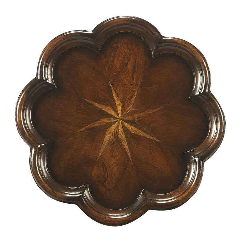 Handcrafted solid teak wood accent table for living room décor