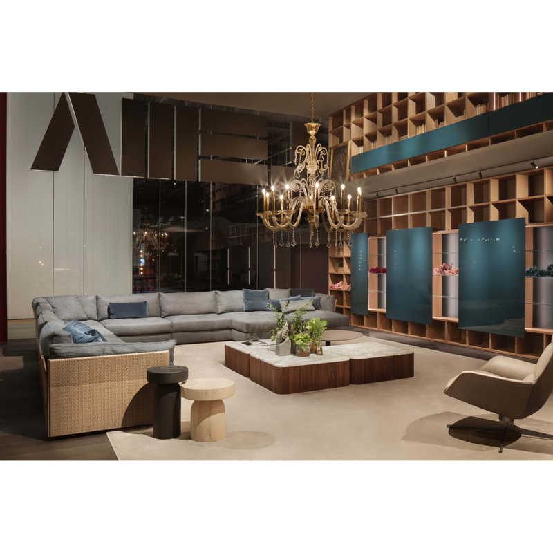 Premium teak wood oval coffee table furniture