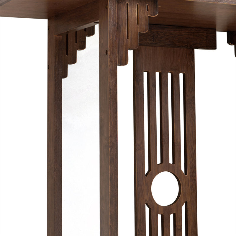 Handcrafted solid wood console furniture