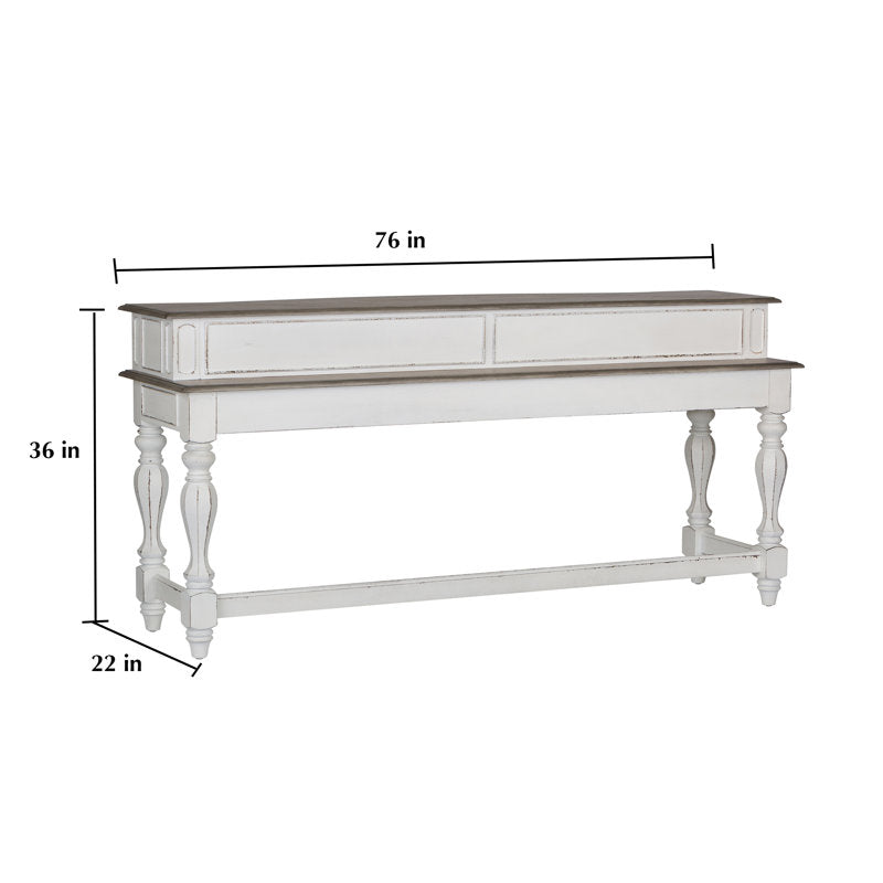 Sky Rise Decor teak wood console table