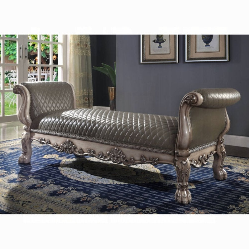 Premium Upholstered Teak Wood Bedroom Bench