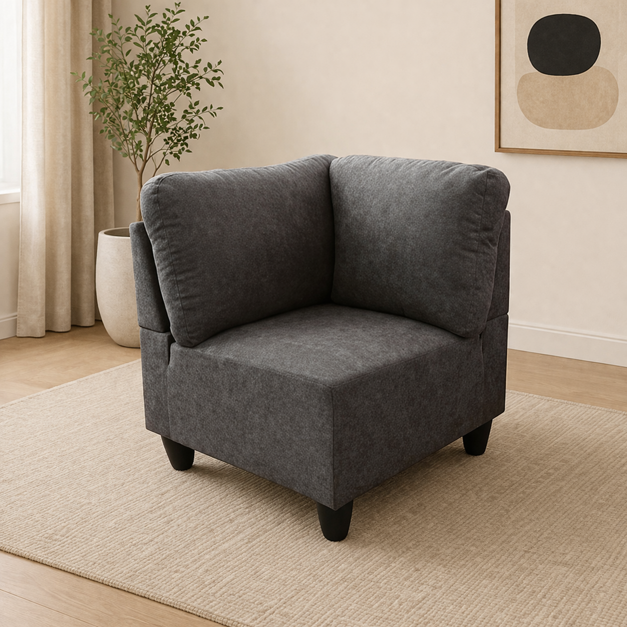 spacious family sofa U shape design

