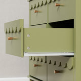 Modern teak wood TV unit with drawer storage