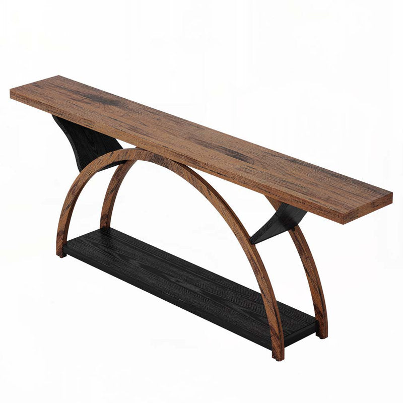Contemporary wooden console table for living room