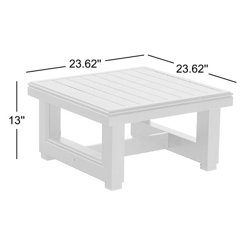 Minimalist teak wood coffee table
