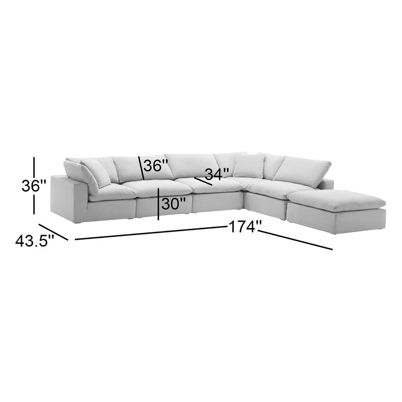 Modern teak wood fabric sofa set for home interiors