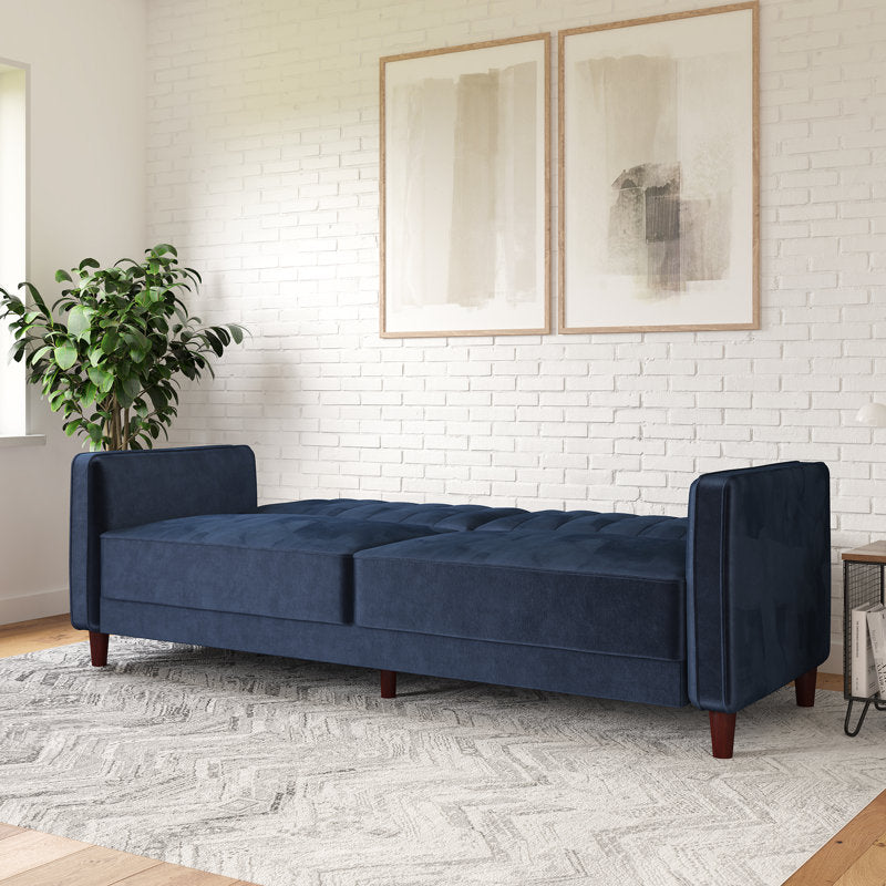 Elegant royal blue upholstered sofa furniture