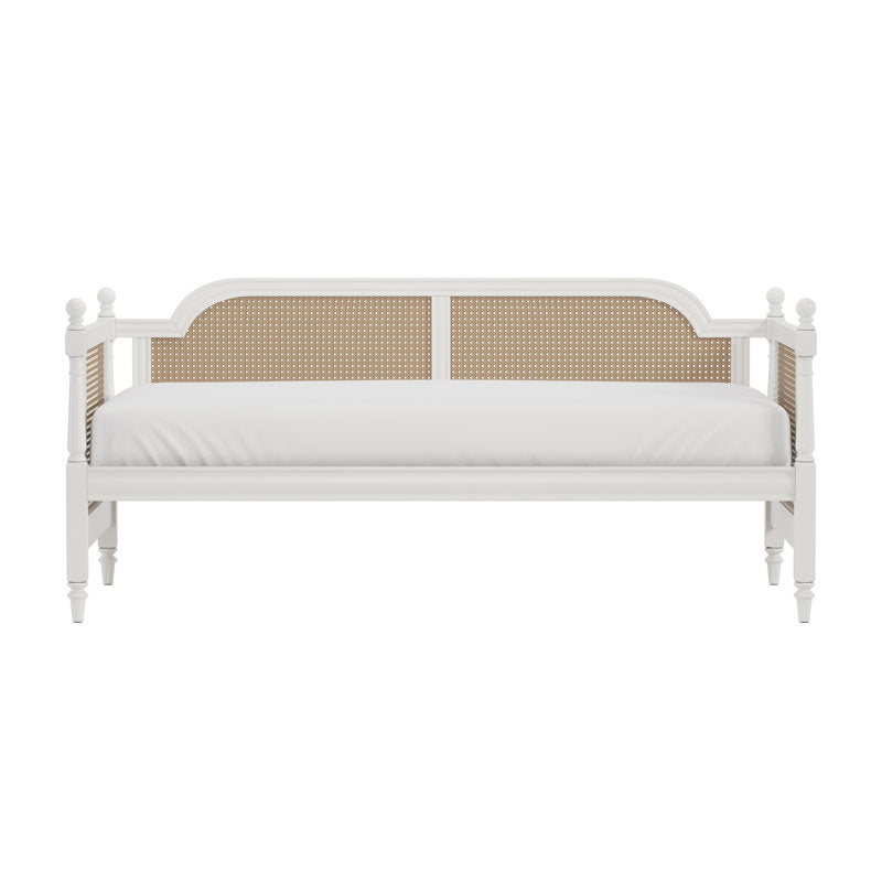 Handmade teak wood rattan daybed furniture