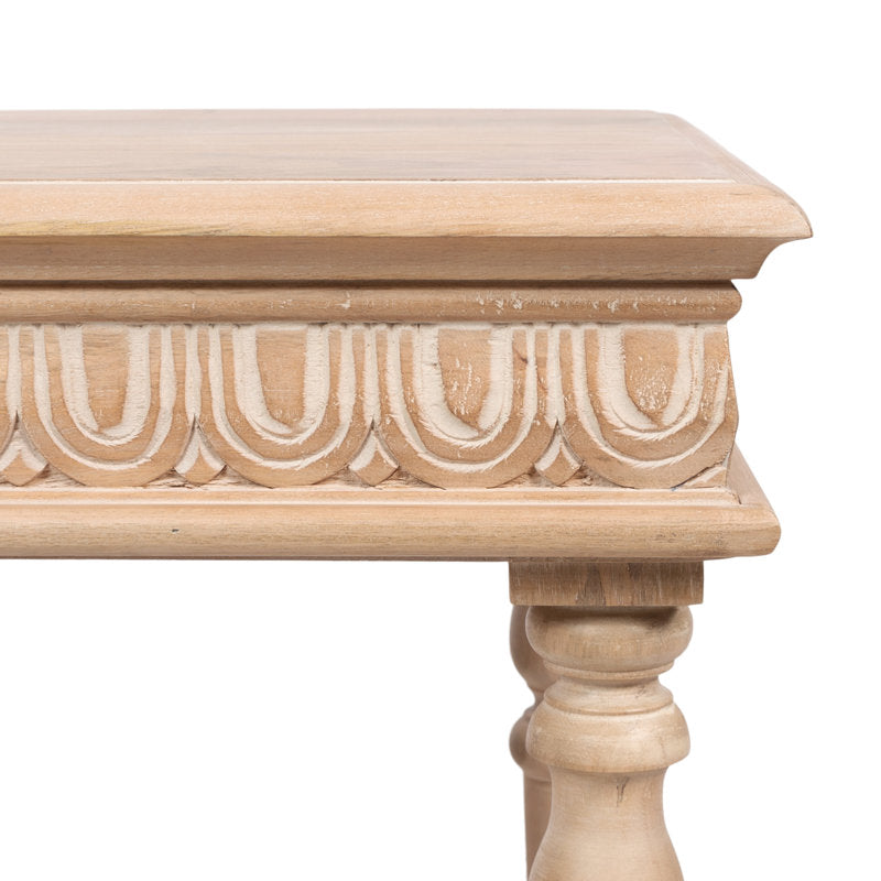 Rustic handcrafted wooden coffee table