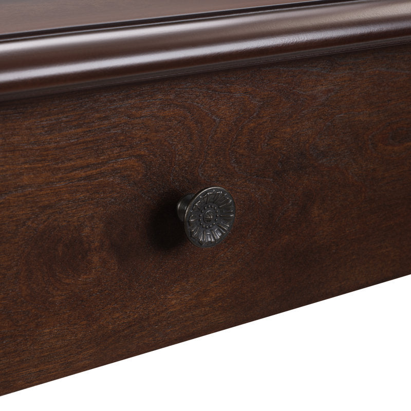 Premium teak wood accent table with storage