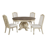 Luxury farmhouse teak wood dining furniture for modern homes
