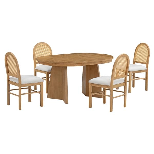Modern teak wood dining table for home