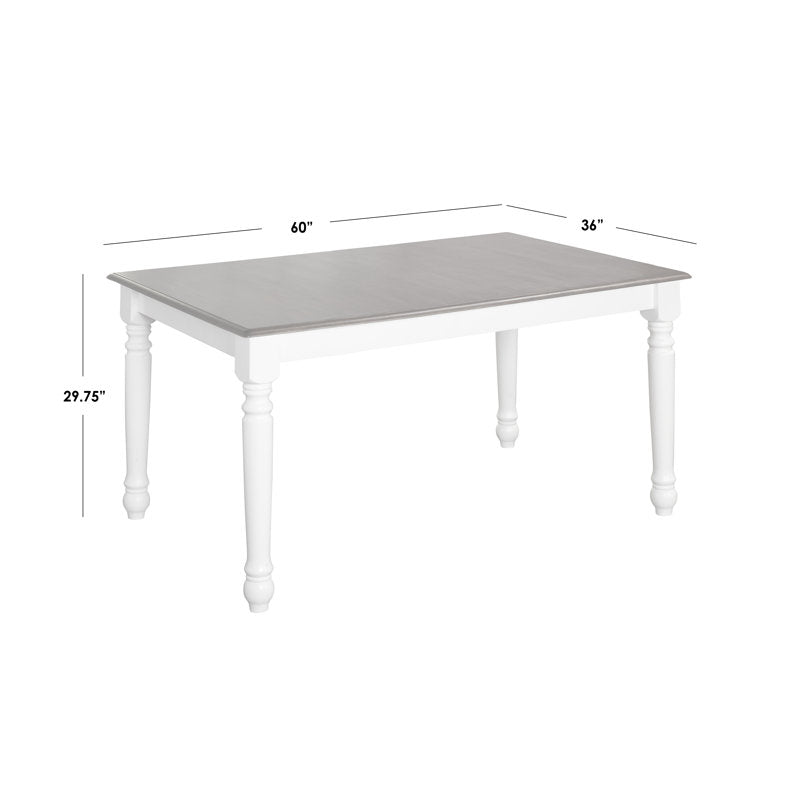 Luxury white and wood dining table set