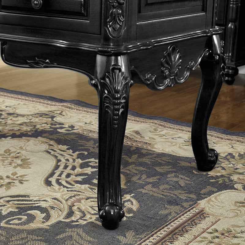 Traditional teak wood study desk