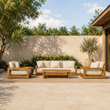 Solid teak wood outdoor sofa set