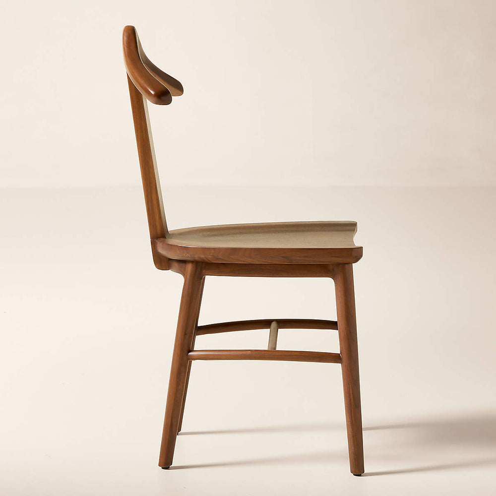 Teak wood bedroom valet chair organizer