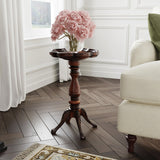Elegant teak wood pedestal table for bedroom and lounge