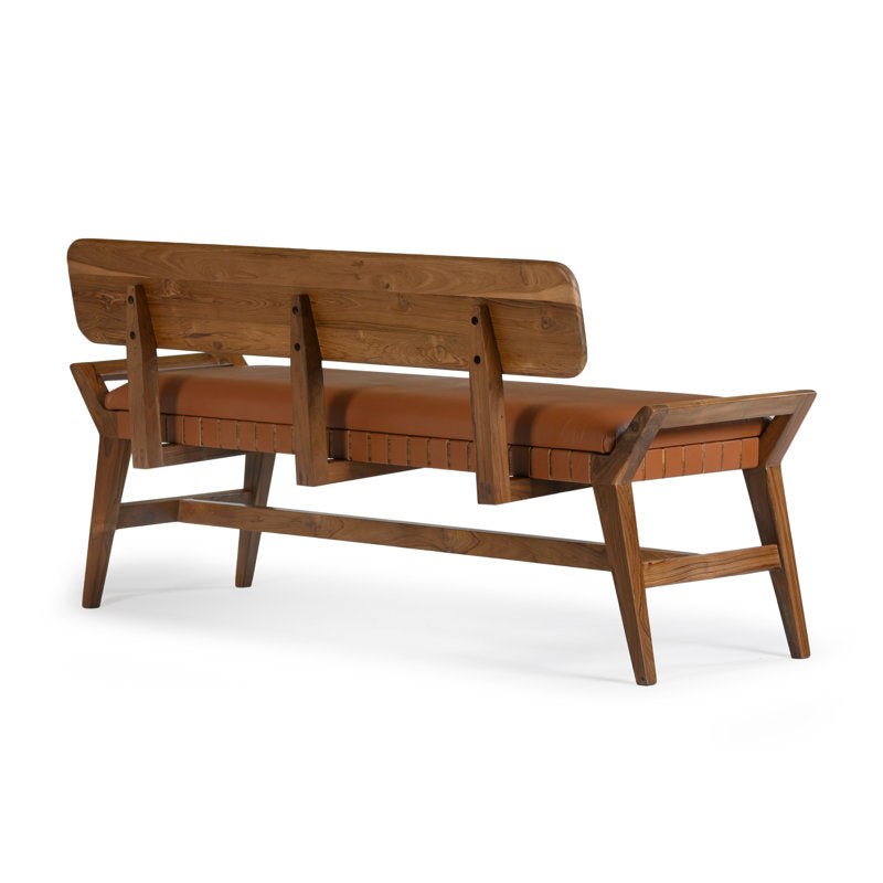 Teak wood modern bench for décor