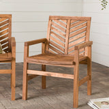 Modern wooden garden chairs