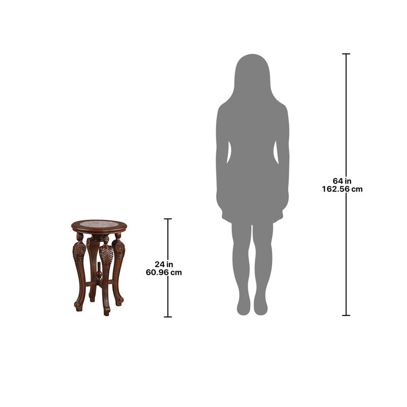 Luxury teak wood decorative furniture with carved detailing