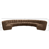 Designer living room sofa with modern curved seating