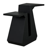 Minimalist teak wood accent stool for living room