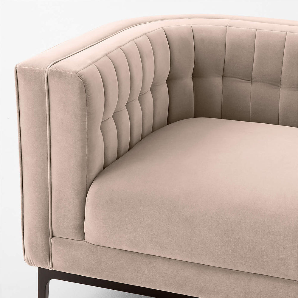 Luxury cream fabric sofa with teak wood structure