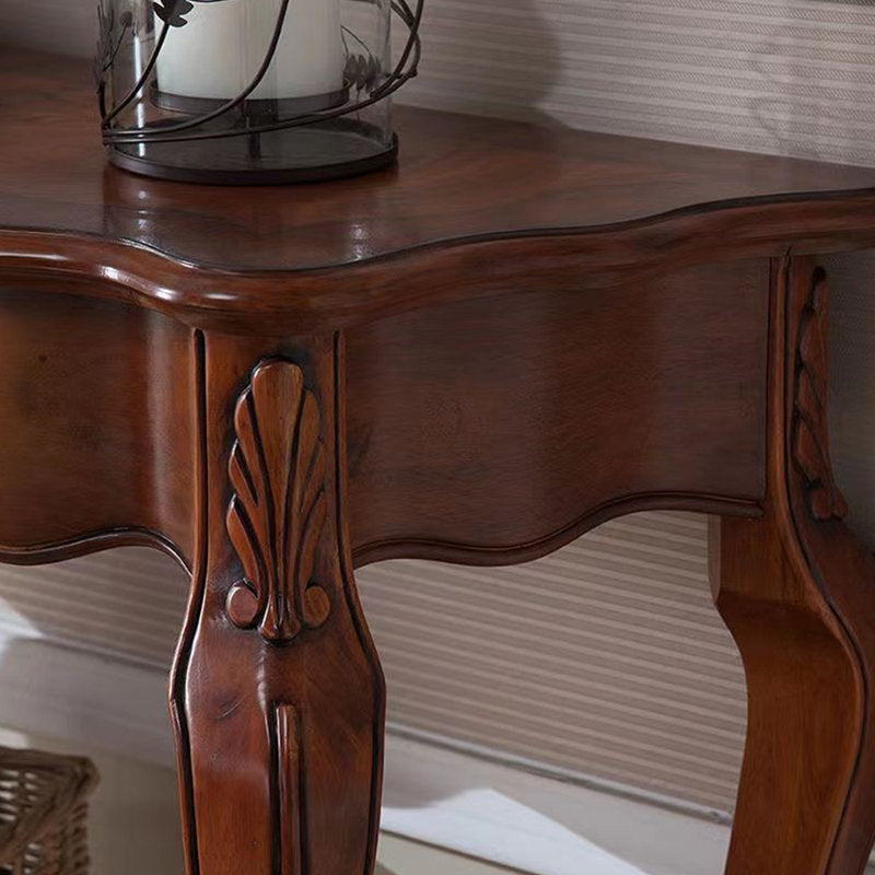 Traditional wooden console table for living room décor