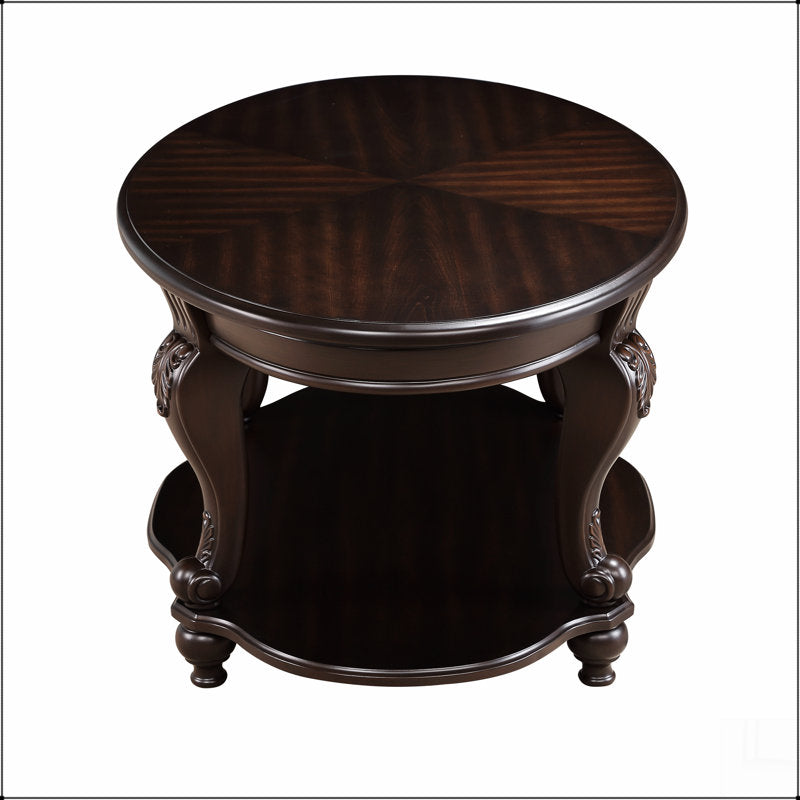 Traditional teak wood coffee side table