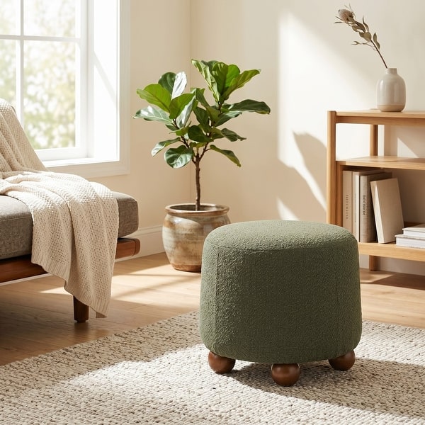 Teak wood footrest stool for bedroom and lounge