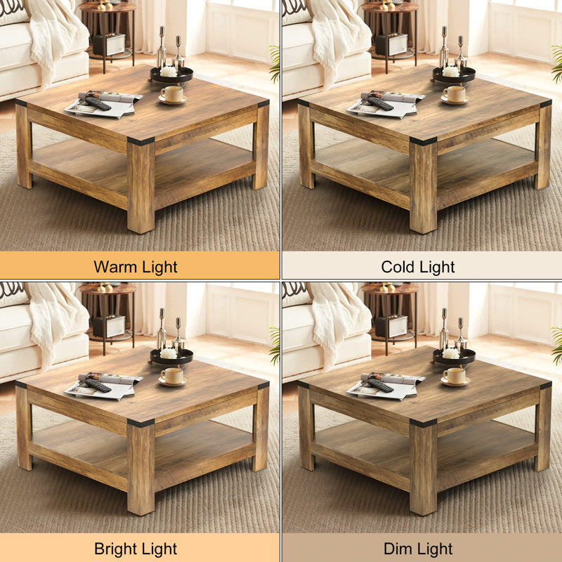 Elegant wooden coffee table for modern living room