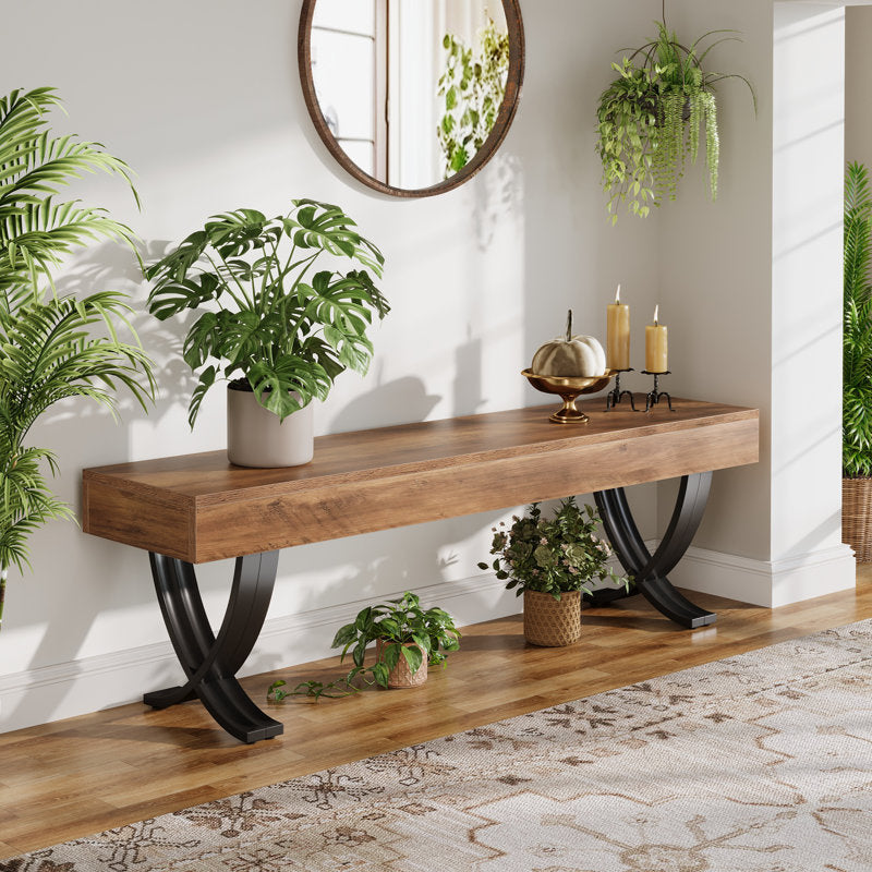 teak wood furniture bench indoor
