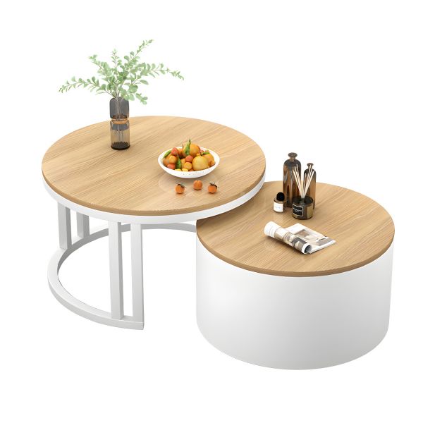 Minimalist round coffee table for home decor
