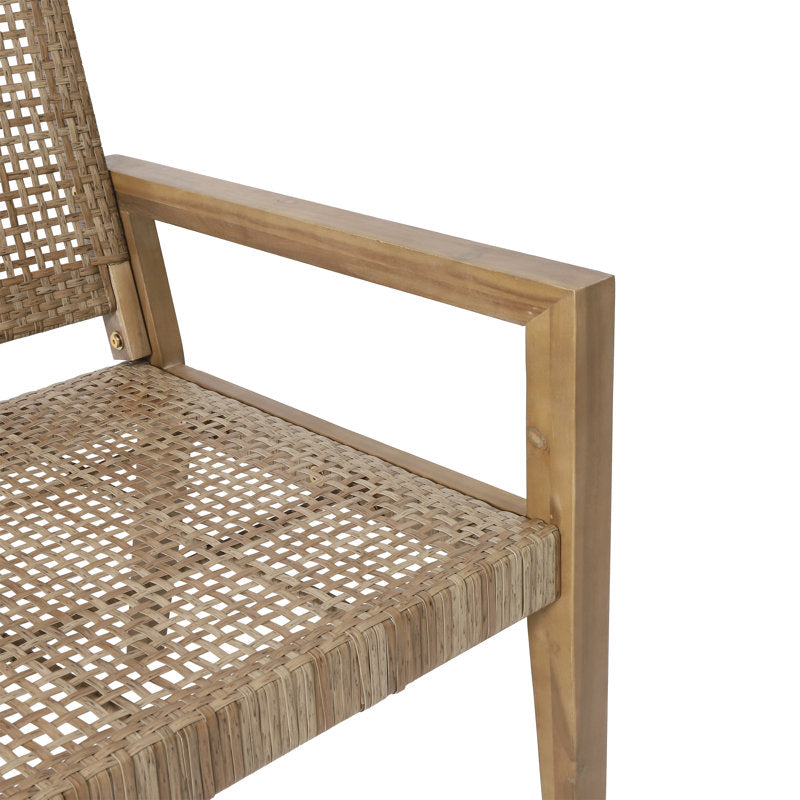 Handcrafted cane wooden sofa