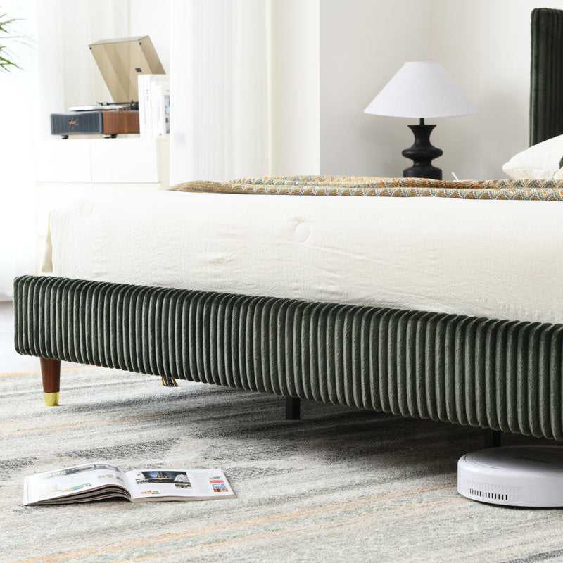 stylish upholstered bed for luxury bedroom