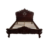 Traditional handcrafted wooden bed design