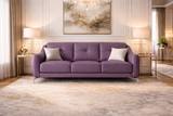 Premium 3 Seater Leatherette Sofa – Modern Luxury Beige Couch for Living Room | Comfortable & Durable Designer Sofa Set