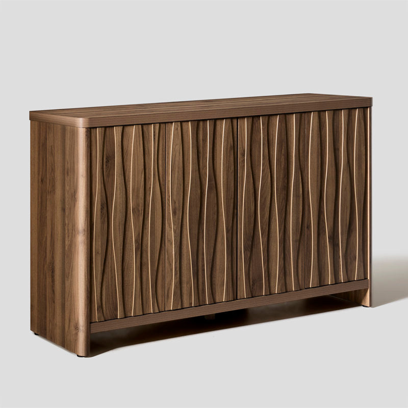 Luxury walnut buffet cabinet display